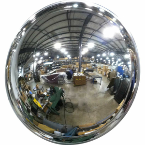 FULL DOME ACRYLIC CONVEX MIRROR, INDOOR, 24" DIA., 180 VIEWING ANGLE by Se-Kure Domes & Mirrors