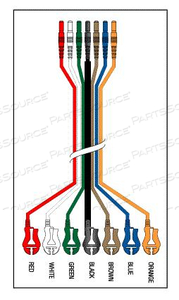 7 LEADWIRE SET 24"DN/PI 