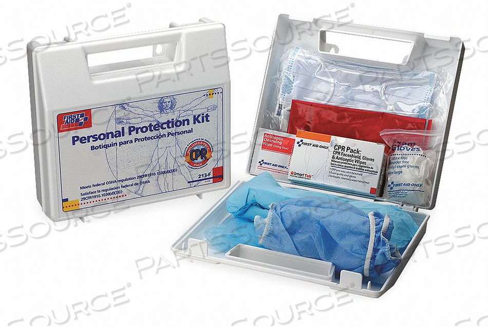 Protection First Aid 213-F First Aid Only PERSONAL PROTECTION KIT PLASTIC For Sale