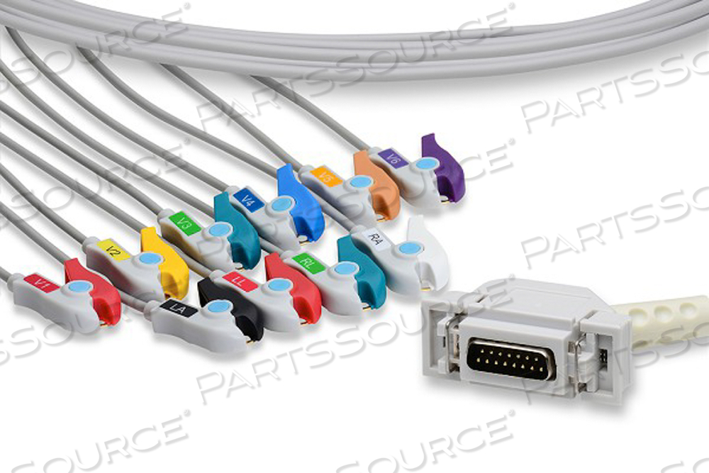 HELLIGE COMPATIBLE DIRECT-CONNECT EKG CABLE 