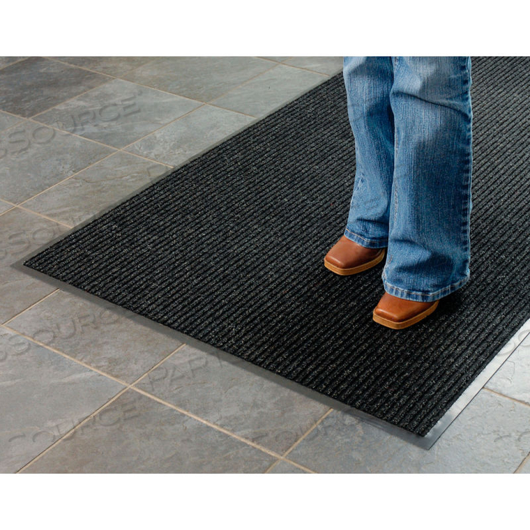 BRUSH & CLEAN ENTRANCE MAT 3/8" THICK 3' X 4' CHARCOAL by Apache Inc. BRUSH & CLEAN ENTRANCE MAT 3/8" THICK 3' X 4' CHARCOAL by Apache Inc.