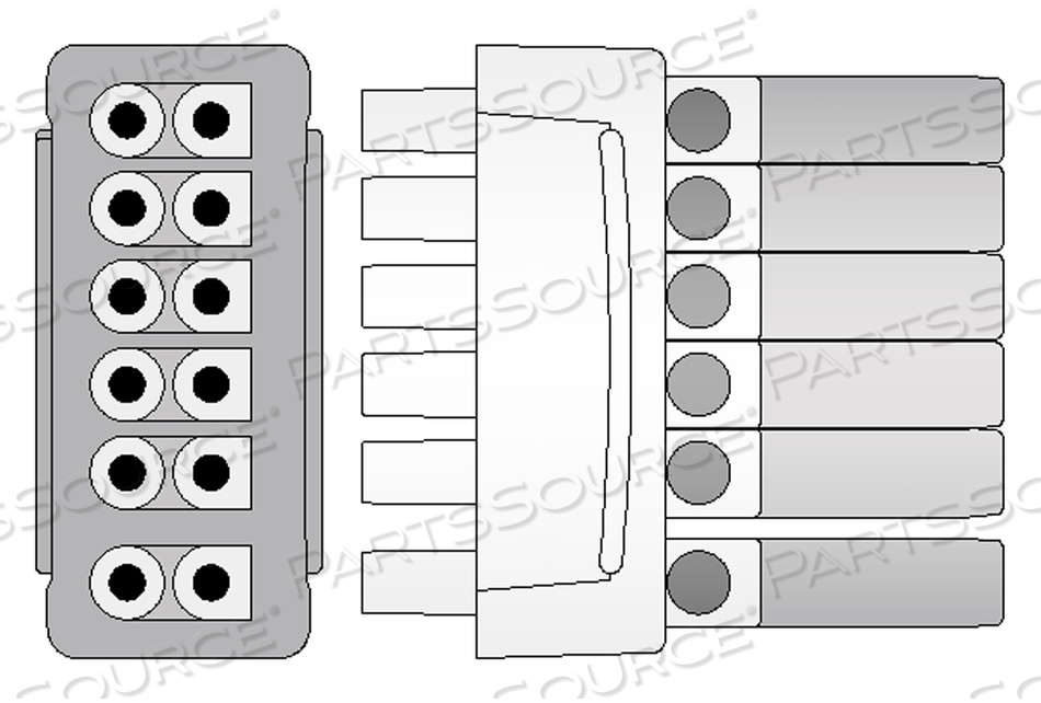 6 LEAD 30" MULTI-LINK TO PINCH LEADWIRE SET 