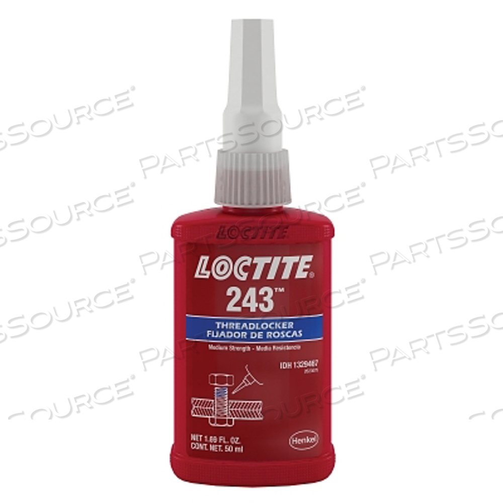 1329467 LOCTITE 243 THREADLOCKER,MEDIUM STRENGTH OIL RESISTANT,50 ML BOTTLE,BLUE 1 by Loctite Brand