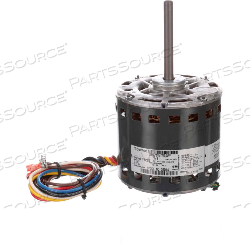 GENTEQ OEM REPLACEMENT MOTOR, 1/2 HP, 1075 RPM, 115V, OAO 