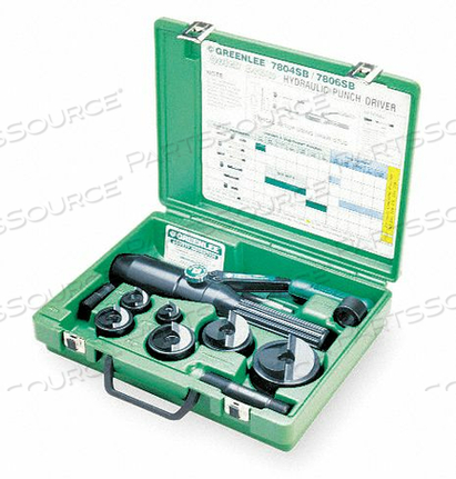 HYDRAULIC PUNCH DRIVER SET 10 GA. STEEL by Greenlee