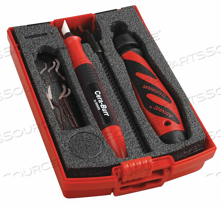 DEBURRING TOOL SET ALUMINUM STEEL TIN by Shaviv