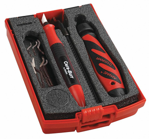 DEBURRING TOOL SET ALUMINUM STEEL TIN by Shaviv