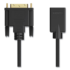 DVI TO HDMI ADAPTER, 6", BLACK by NXT Technologies