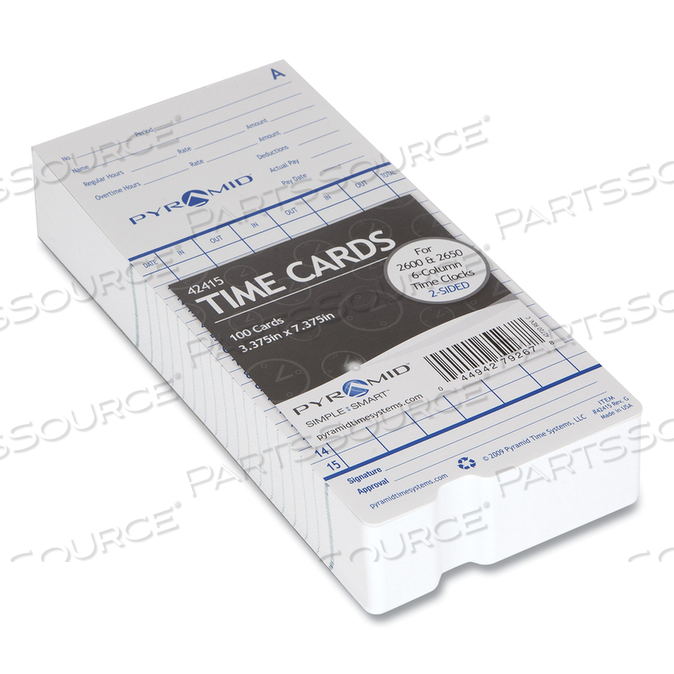 TIME CARD PK100 by Pyramid TIME CARD PK100 by Pyramid