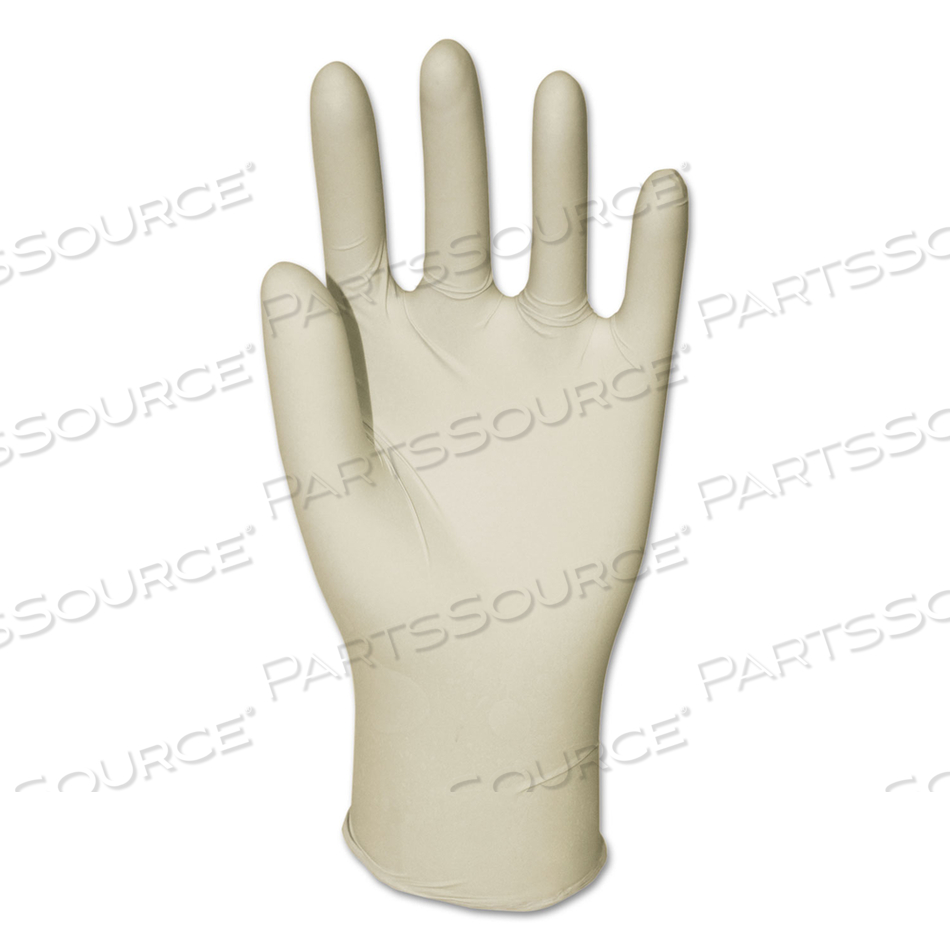 GENERAL PURPOSE POWDERED LATEX GLOVES, MEDIUM, NATURAL, 4.4 MIL, 1,000/CARTON 