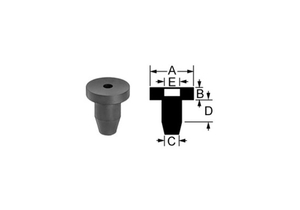 REPLACEMENT RUBBER TIP FOR PHELAN STOOL - BLACK by Alco Sales & Service Co