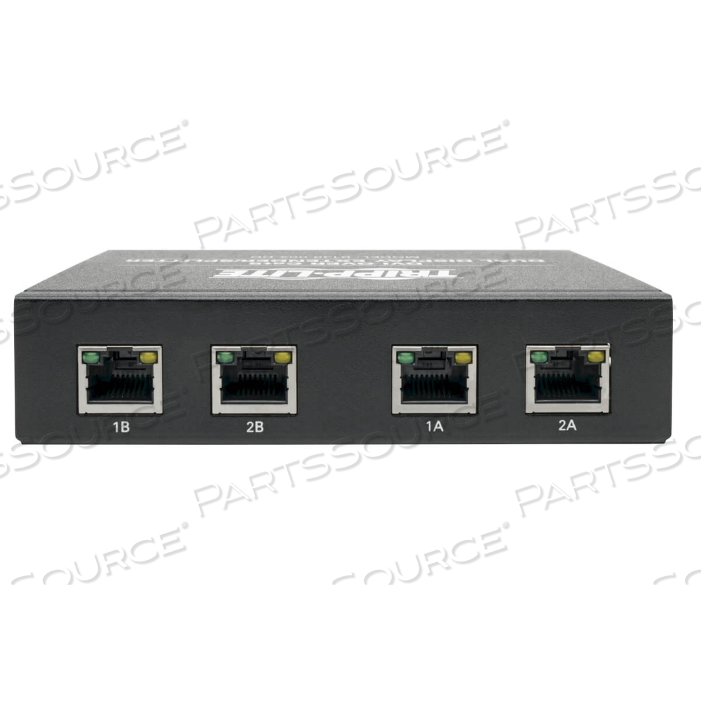 DVI OVER CAT5 DUAL DISPLAY EXTENDER SPLITTER ACTIVE PASSIVE TAA by Tripp Lite