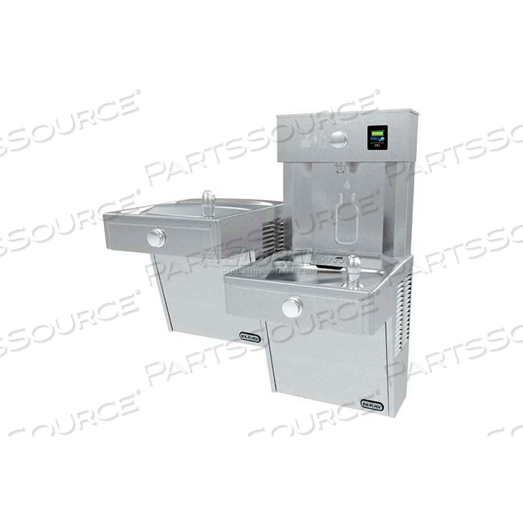 EZH20 VR BI-LEVEL WATER BOTTLE FILLING STATION & BUBBLER, FILTERED, STAINLESS STEEL by Elkay EZH20 VR BI-LEVEL WATER BOTTLE FILLING STATION & BUBBLER, FILTERED, STAINLESS STEEL by Elkay