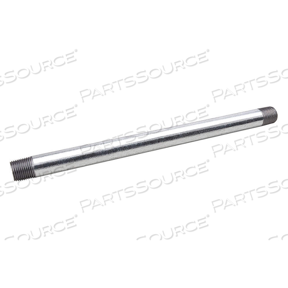 PIPE, GALVANIZED STEEL, 2 1/2 IN NOMINAL PIPE SIZE, 10 FT OVERALL LG, THREADED ON BOTH ENDS, WELDED by Approved Vendor