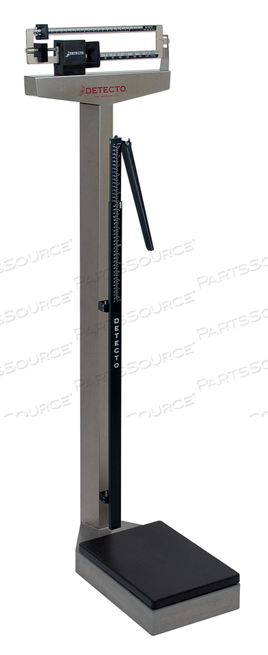 PHYSICIAN’S SCALE, STAINLESS STEEL, WEIGH BEAM, 400 LB X 4 OZ, HEIGHT ROD by Detecto Scale / Cardinal Scale PHYSICIAN’S SCALE, STAINLESS STEEL, WEIGH BEAM, 400 LB X 4 OZ, HEIGHT ROD by Detecto Scale / Cardinal Scale