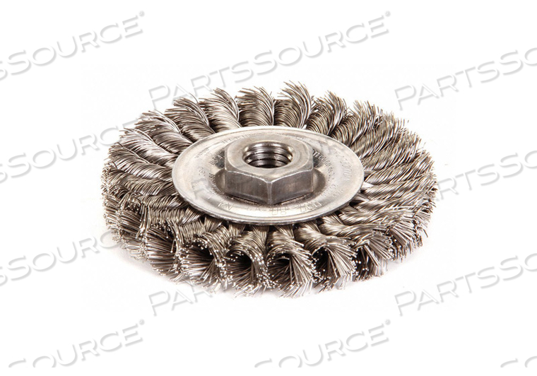 KNOT WIRE WHEEL BRUSH THREADED ARBOR by Weiler KNOT WIRE WHEEL BRUSH THREADED ARBOR by Weiler