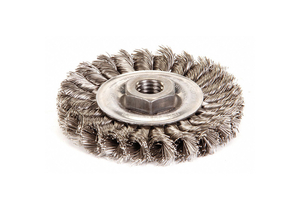 KNOT WIRE WHEEL BRUSH THREADED ARBOR by Weiler