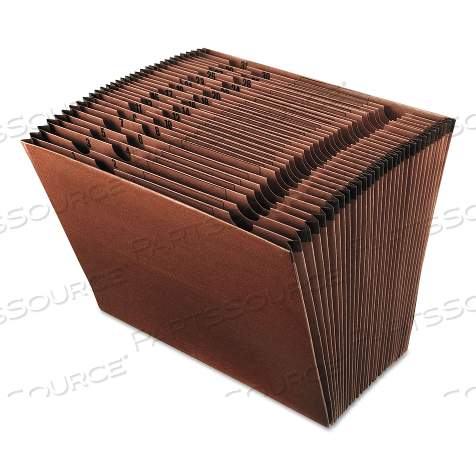 EARTHWISE BY PENDAFLEX RECYCLED INDEXED EXPANDING FILE, 31 SECTIONS, 1/31-CUT TABS, LETTER SIZE, RED FIBER by Esselte Pendaflex Corp. EARTHWISE BY PENDAFLEX RECYCLED INDEXED EXPANDING FILE, 31 SECTIONS, 1/31-CUT TABS, LETTER SIZE, RED FIBER by Esselte Pendaflex Corp.