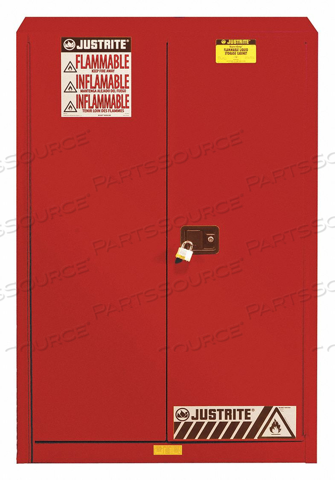 FLAMMABLE CABINET 96 GAL. RED by Justrite