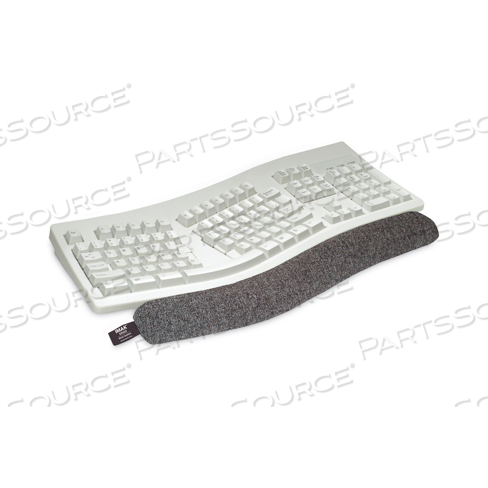 KEYBOARD WRIST CUSHION, 10 X 6, GRAY 