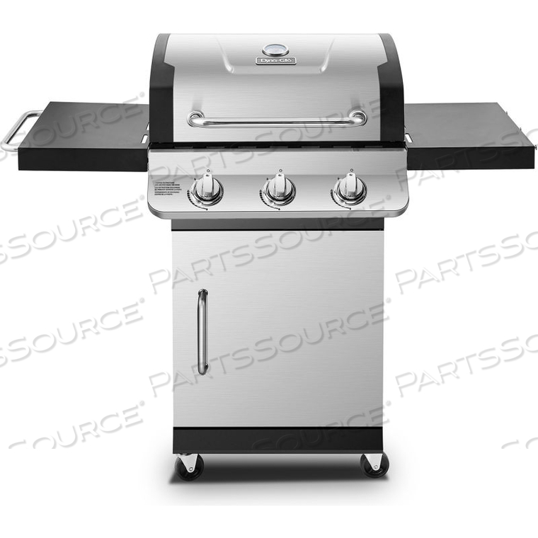 PREMIER 3 BURNER PROPANE GAS GRILL - STAINLESS STEEL 