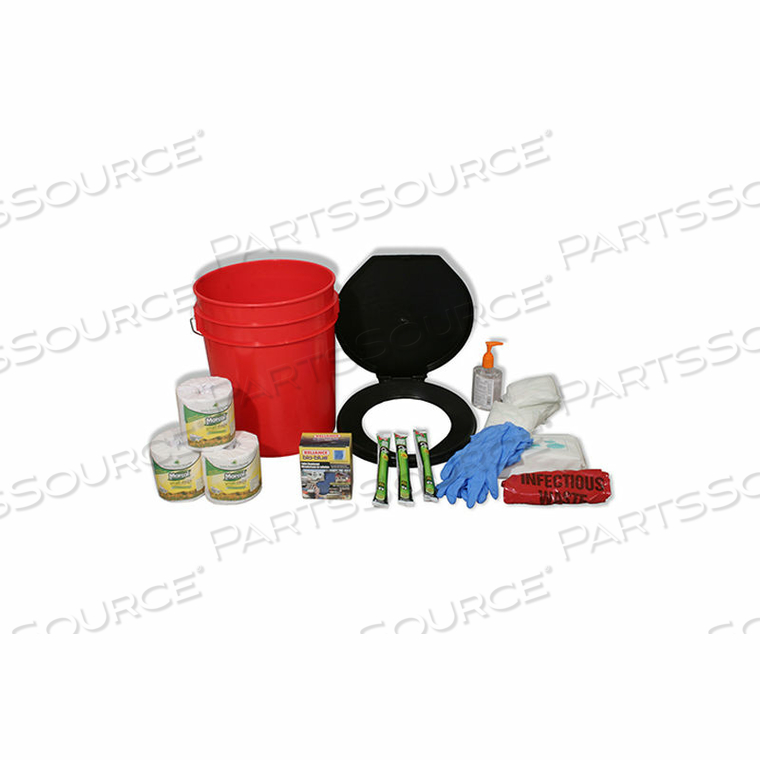 TOILET BUCKET KIT, 4-10 PERSONS by Ready America