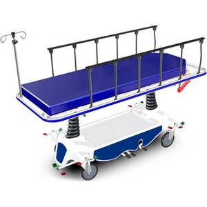 HYDRAULIC TRANSPORT STRETCHER NK8002, 4" MATTRESS, 8" LOCKING CASTERS by NK Products (Formerly I-Rep Therapy Products)