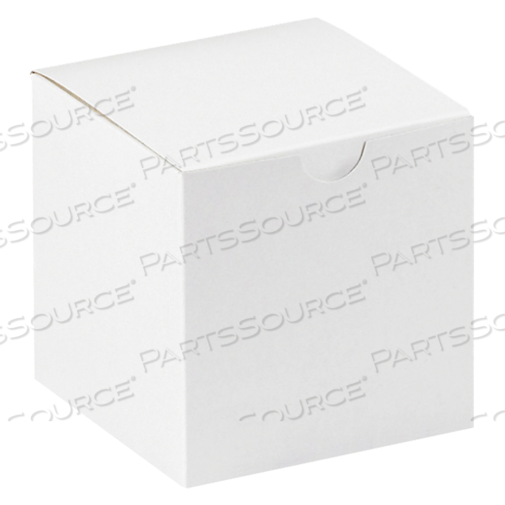 GIFT BOXES, 4" X 4" X 4", WHITE, 100/CASE by BOX Partners (Box Acquisitions, LLC)