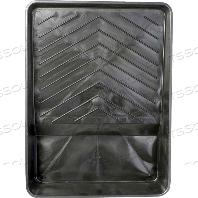 ROLLERLITE 9" MOLDED PLASTIC PAINT TRAY, BLACK, 24/CASE by Quali-Tech Mfg