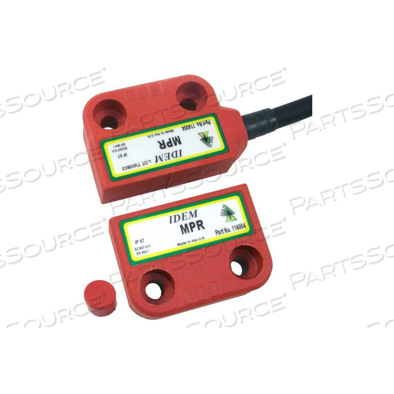 MPR MAGNETIC NON CONTACT SWITCH, CABLE LEFT, 10M, 2NC 1NO by IDEM Safety Switches Usa MPR MAGNETIC NON CONTACT SWITCH, CABLE LEFT, 10M, 2NC 1NO by IDEM Safety Switches Usa