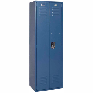 VANGUARD SINGLE TIER 2 DOOR EXECUTIVE LOCKER, 24"WX24"DX72"H,MARINE BLUE,ASSEMBLED by Penco Products