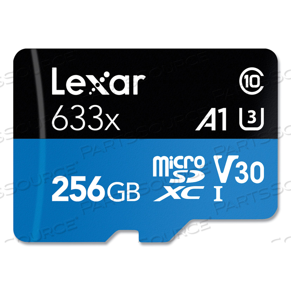 MICROSDXC MEMORY CARD, UHS-I U1 CLASS 10, 256 GB by Lexar MICROSDXC MEMORY CARD, UHS-I U1 CLASS 10, 256 GB by Lexar