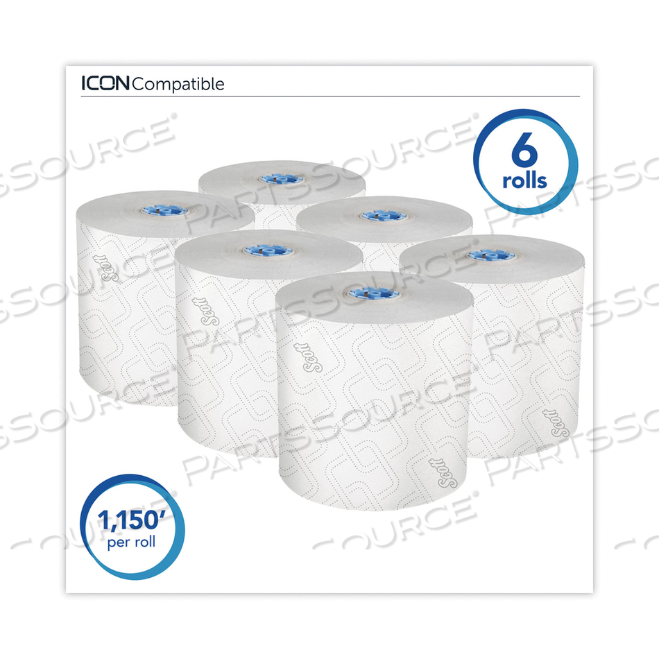 PRO HARD ROLL PAPER TOWELS WITH ELEVATED SCOTT DESIGN FOR SCOTT PRO DISPENSER, BLUE CORE ONLY, 1,150 FT ROLL/CARTON by Scott PRO HARD ROLL PAPER TOWELS WITH ELEVATED SCOTT DESIGN FOR SCOTT PRO DISPENSER, BLUE CORE ONLY, 1,150 FT ROLL/CARTON by Scott