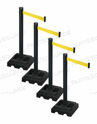 BARRIER SYSTEMS POST BLACK 10 FT BELT by VISIONTRON Corp.