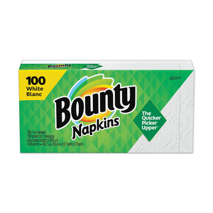 QUILTED NAPKINS, 1-PLY, 12.1 X 12, WHITE by Bounty