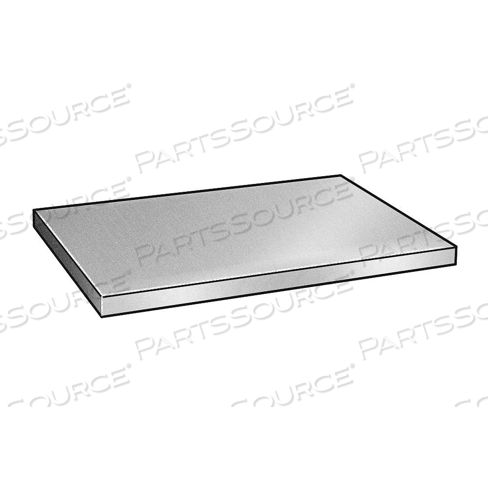 ALUMINUM SHEET 6061, T6, 12 IN OVERALL LG, 12 IN OVERALL WD, 0.125 IN THICK, MILL, +/-0.0055 IN by Approved Vendor