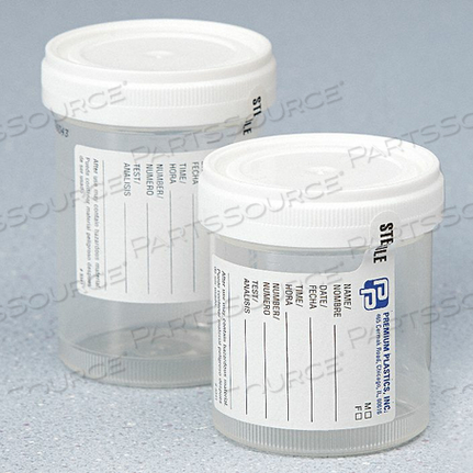 SPECIMEN CONTAINER WITH LID 3 OZ PK400 by Medegen Medical Products