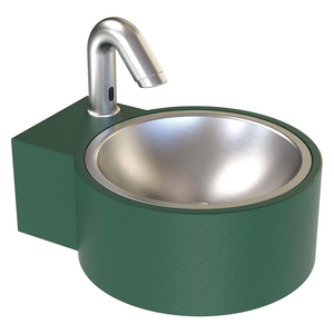 WALL-MOUNTED OUTDOOR HAND SINK GREEN by Wash-N-Go