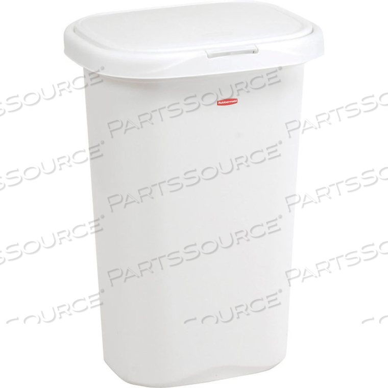 LINER LOCK SPRING TOP WASTEBASKET 5L58 52 QT, WHITE by Rubbermaid Cart LINER LOCK SPRING TOP WASTEBASKET 5L58 52 QT, WHITE by Rubbermaid Cart