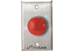 EXIT PUSH BUTTON SS RED SPDT SWITCH by Dynalock