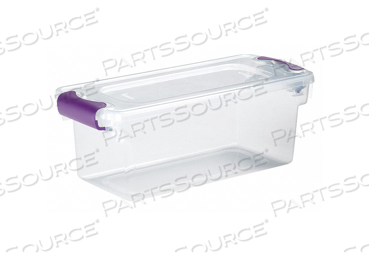 STORAGE TOTE POLYPROPYLENE CLEAR 7.5 QT. by Durabilt STORAGE TOTE POLYPROPYLENE CLEAR 7.5 QT. by Durabilt