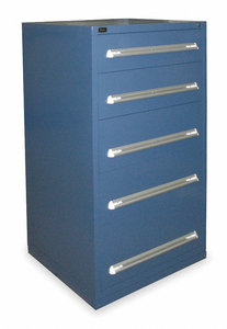 G8306 MOD DRAWER CAB 59 H 5 DRAWER DARK BLUE by Stanley Vidmar