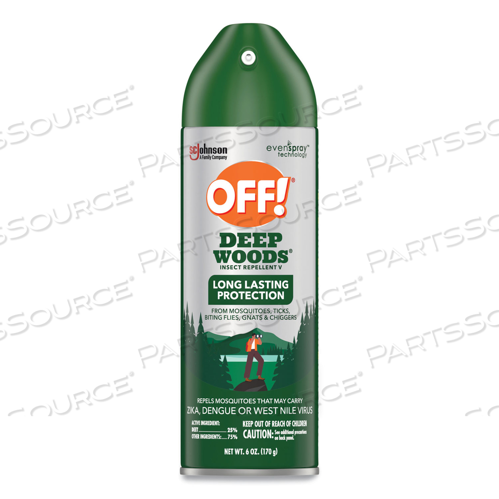 DEEP WOODS INSECT REPELLENT, 6 OZ AEROSOL SPRAY 