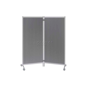 PORTABLE OFFICE PARTITIONS GRAY by Paperflow USA Inc