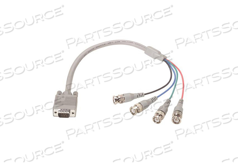 VGA BREAKOUT CABLE, DB9 MALE, 4 BNC MALE, 1.5 FT by L-com, Inc. VGA BREAKOUT CABLE, DB9 MALE, 4 BNC MALE, 1.5 FT by L-com, Inc.