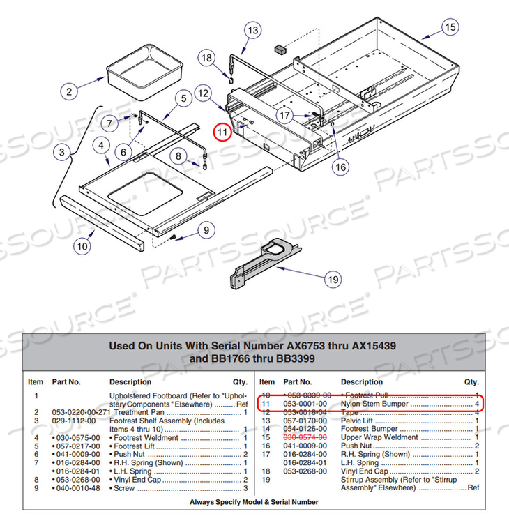 NYLON STEM BUMPER by Midmark Corp.