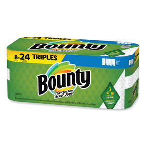 SELECT-A-SIZE KITCHEN ROLL PAPER TOWELS, 2-PLY, WHITE, 6 X 11, 135 SHEETS/ROLL, 8 TRIPLE ROLLS/CARTON by Bounty