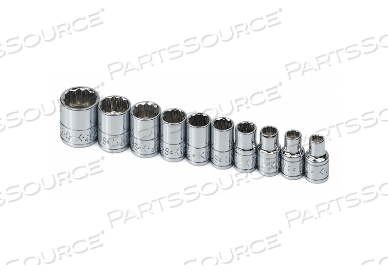 SOCKET SET SAE 1/4 IN DR 10 PC by SK Professional Tools
