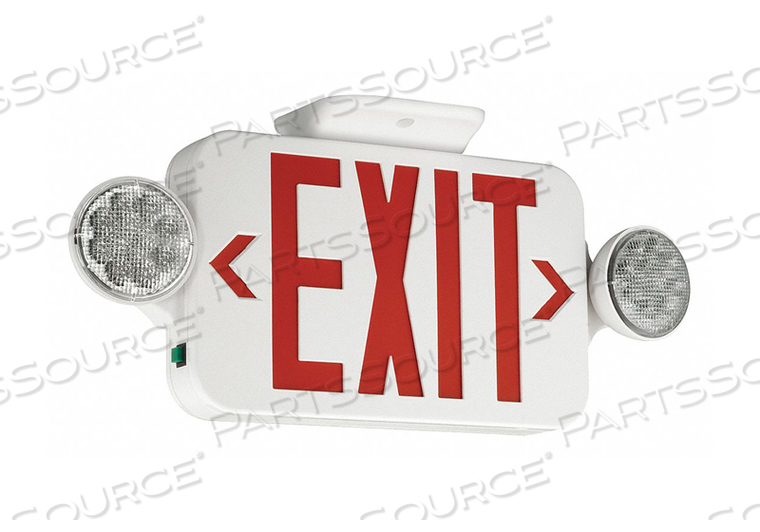 EXIT SIGN WITH EMERGENCY LIGHTS 18 W 2 D by Hubbell Power Systems