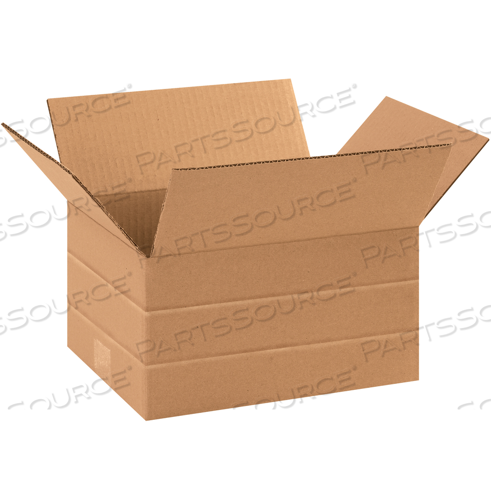 MULTI-DEPTH CORRUGATED BOXES, 11 1/4" X 8 3/4" X 6", KRAFT, 25/BUNDLE by BOX Partners (Box Acquisitions, LLC)